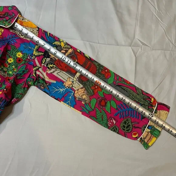 Vibrant Multicolor Pajama Top - Picture 7 of 8